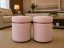 Ver imagem 4 de Puff com Cinta Superior Cobre Fosco Rosa Linho - Let Móveis
