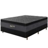 Cama Box + Colchão Casal Suport Gel Molas Ensacadas Euro Pillow 138x188x75cm - Macio - 2