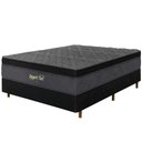 Ver imagem 1 de Cama Box + Colchão Casal Suport Gel Molas Ensacadas Euro Pillow 138x188x75cm - Macio