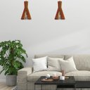 Ver imagem 2 de Luminária Teto tipo Pendente TURIN MDF - Completa - Cor: Marrom