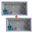 Ver imagem 7 de Nicho Porcelanato Branco Carrara Banheiro 60x32 Kit 2 Unidades