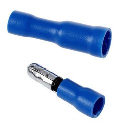 Kit Terminal Bala Fêmea e Macho Pré Isolado Azul 50pares - 1