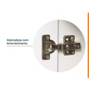 Ver imagem 5 de Lavanderia Modulada 2 Peças 1 Armário Aéreo 3 Portas 1 Balcão CabeCasa MadeiraOriginals Branco