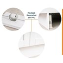 Ver imagem 6 de Lavanderia Modulada 2 Peças 1 Armário Aéreo 3 Portas 1 Balcão CabeCasa MadeiraOriginals Branco
