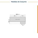 Ver imagem 2 de Lavanderia Modulada 2 Peças 1 Armário Aéreo 3 Portas 1 Balcão CabeCasa MadeiraOriginals Branco