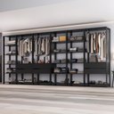 Ver imagem 7 de Guarda-Roupas Closet Modulado 405cm 6 Peças com 6 Gavetas e Cabideiros Multimóveis MP4322