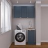 Lavanderia Modulada 2 Peças 1 Armário Aéreo 3 Portas 1 Balcão Arizona CabeCasa MadeiraOriginals - 2
