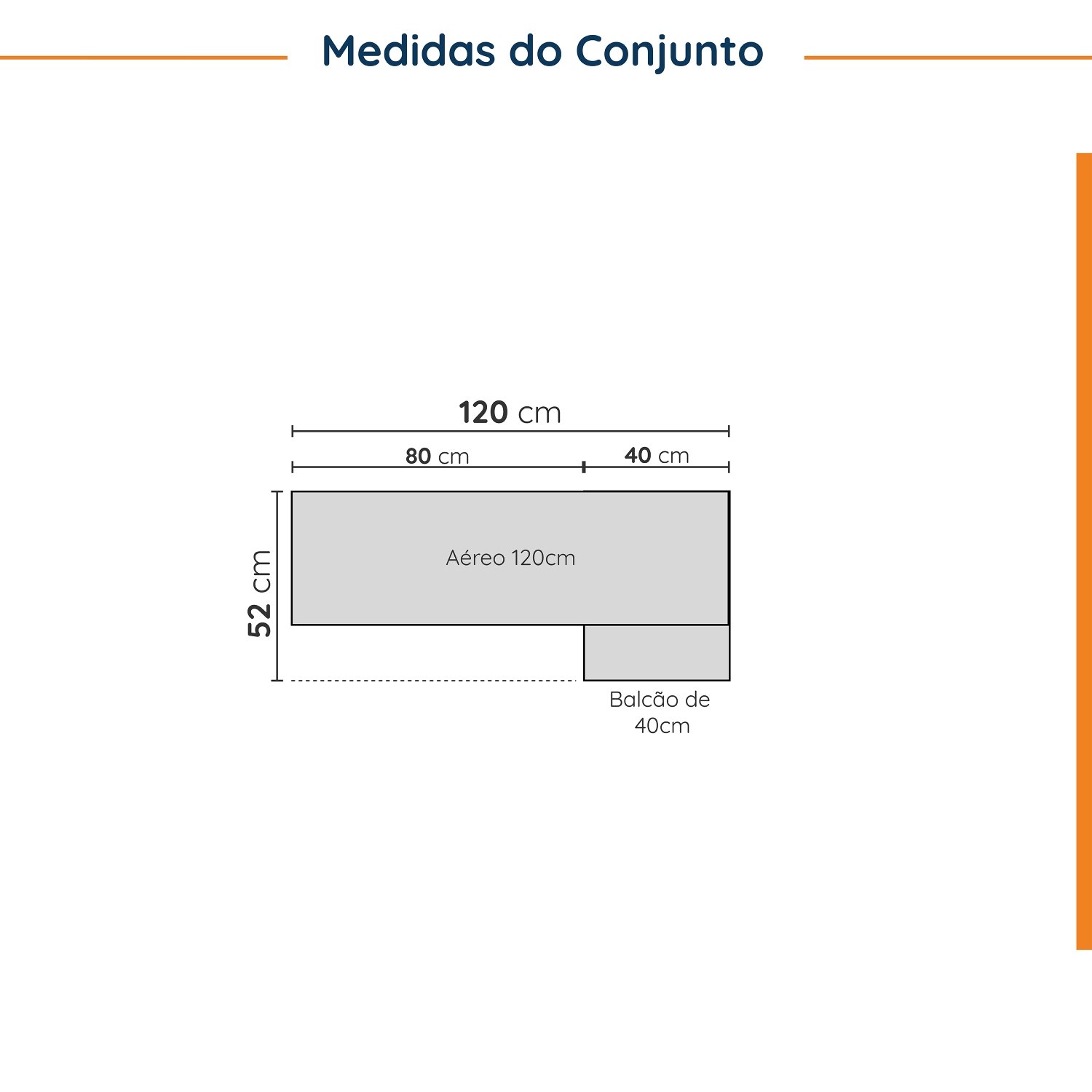 Lavanderia Modulada 2 Peças 1 Armário Aéreo 3 Portas 1 Balcão Cabecasa Madeiramadeira - 6