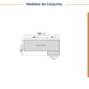 Ver imagem 6 de Lavanderia Planejada 2 Peças 1 Armário Aéreo 3 Portas 1 Balcão Arizona CabeCasa MadeiraOriginals Azul/Branco