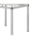 Ver imagem 3 de Mesa Malva 75x75 Cm Branco com Tampo de Vidro Temperado Branco - Artefamol