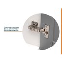 Ver imagem 5 de Lavanderia Modulada 2 Peças 1 Armário Aéreo 3 Portas 1 Balcão CabeCasa MadeiraOriginals Cinza/Branco
