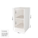 Ver imagem 5 de Lavanderia Modulada 2 Peças sem Tampo 1 Armário Aéreo 3 Portas 1 Balcão CabeCasa MadeiraOriginals Branco
