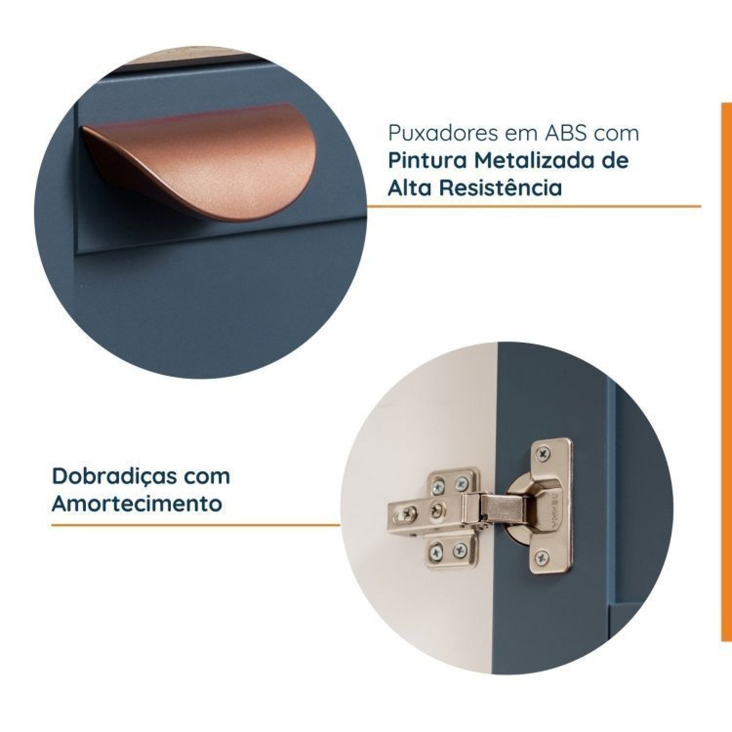 Lavanderia Modulada 2 Peças sem Tampo 1 Armário Aéreo 3 Portas 1 Balcão Cabecasa Madeiramadeira - 4