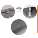 Ver imagem 5 de Lavanderia Modulada 2 Peças sem Tampo 1 Armário Aéreo 3 Portas 1 Balcão CabeCasa MadeiraOriginals Cinza/Branco