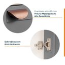 Ver imagem 4 de Lavanderia Modulada 2 Peças sem Tampo 1 Armário Aéreo 3 Portas 1 Balcão CabeCasa MadeiraOriginals Cinza/Branco