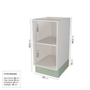 Ver imagem 6 de Lavanderia Planejada 2 Peças sem Tampo 1 Armário Aéreo 3 Portas 1 Balcão CabeCasa MadeiraOriginals Verde/Menta/Branco