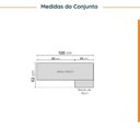 Ver imagem 2 de Lavanderia Modulada 2 Peças sem Tampo 1 Armário Aéreo 3 Portas 1 Balcão CabeCasa MadeiraOriginals