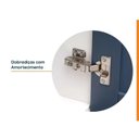 Ver imagem 7 de Lavanderia Planejada 3 Peças 2 Armários Aéreos 4 Portas 1 Balcão Arizona CabeCasa MadeiraOriginals Azul/Branco