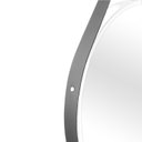 Ver imagem 3 de Espelho Decorativo Adnet Branco Alça Corino Preto 30cm Redondo