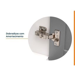 Lavanderia Modulada 3 Peças 2 Armários Aéreos 4 Portas 1 Balcão Cabecasa Madeiramadeira - 6