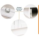 Ver imagem 5 de Lavanderia Modulada 3 Peças sem Tampo 2 Armários Aéreos 4 Portas 1 Balcão CabeCasa MadeiraOriginals Branco