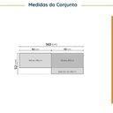 Ver imagem 2 de Lavanderia Planejada 3 Peças sem Tampo 2 Armários Aéreos 4 Portas 1 Balcão CabeCasa MadeiraOriginals Azul/Branco