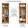 Guarda Roupa Infantil Modulado 2 Portas com Cabideiro Joy Kids CabeCasa MadeiraOriginals - 9