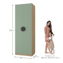 Ver mais imagens de Guarda Roupa Infantil Modulado 2 Portas com Cabideiro Joy Kids CabeCasa MadeiraOriginals