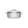 Caçarola Tramontina Solar Rasa em Aço Inox Fundo Triplo com Tampa e Alças 20 Cm 2,9 L - 1