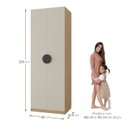 Ver mais imagens de Guarda Roupa Infantil Modulado 2 Portas com Cabideiro Joy Kids CabeCasa MadeiraOriginals