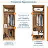 Guarda Roupa Infantil Modulado 2 Portas com Cabideiro Joy Kids CabeCasa MadeiraOriginals - 9