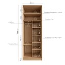 Ver imagem 7 de Guarda Roupa Infantil Modulado 2 Portas com Nichos e Cabideiro Joy Kids CabeCasa MadeiraOriginals