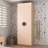 Guarda Roupa Infantil Modulado 2 Portas com Nichos e Cabideiro Joy Kids CabeCasa MadeiraOriginals - 2