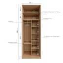 Ver imagem 7 de Guarda Roupa Infantil Modulado 2 Portas com Nichos e Cabideiro Joy Kids CabeCasa MadeiraOriginals