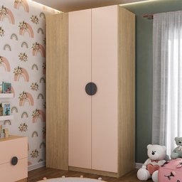 Guarda Roupa Infantil Modulado de Canto 2 Portas Joy Kids CabeCasa MadeiraMadeira - 2