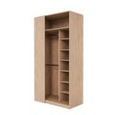 Ver imagem 7 de Guarda Roupa Infantil Planejado de Canto 2 Portas Joy Kids CabeCasa MadeiraOriginals Cinza/Avena