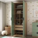 Ver imagem 3 de Guarda Roupa Infantil Modulado 2 Portas com Nichos e 2 Gavetas Joy Kids CabeCasa MadeiraOriginals