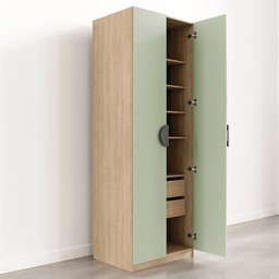 Guarda Roupa Infantil Modulado 2 Portas com Nichos e 2 Gavetas Joy Kids CabeCasa MadeiraMadeira - 18