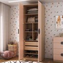 Ver imagem 3 de Guarda Roupa Infantil Modulado 2 Portas com Nichos e 2 Gavetas Joy Kids CabeCasa MadeiraOriginals