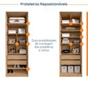 Ver imagem 7 de Guarda Roupa Infantil Planejado 2 Portas com Nichos e 2 Gavetas Joy Kids CabeCasa MadeiraOriginals