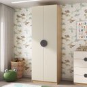 Ver imagem 1 de Guarda Roupa Infantil Planejado 2 Portas com Nichos e 2 Gavetas Joy Kids CabeCasa MadeiraOriginals