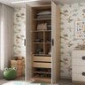 Guarda Roupa Infantil Modulado 2 Portas com Nichos e 2 Gavetas Joy Kids CabeCasa MadeiraOriginals - 3