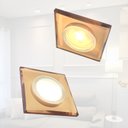 Ver imagem 4 de 5 Spot Cristal Embutir Rose Espelhado Quadrado Mr16 Lup64