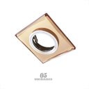 Ver imagem 6 de 5 Spot Cristal Embutir Rose Espelhado Quadrado Mr16 Lup64