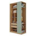 Ver imagem 3 de Guarda-Roupa Modulado Infantil 4 Portas 2 Gavetas e Sapateira Joy Kids CabeCasa MadeiraOriginals