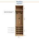 Ver imagem 6 de Guarda-Roupa Modulado Infantil 4 Portas 2 Gavetas e Sapateira Joy Kids CabeCasa MadeiraOriginals