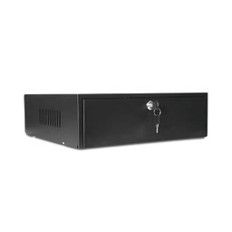 Caixa Mini Rack Organizador Preta Horizontal Gabinete Ipec - 1