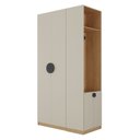 Ver imagem 3 de Guarda-Roupa Planejado Infantil 4 Portas 2 Gavetas e Sapateira Joy Kids CabeCasa MadeiraOriginals Cinza/Avena