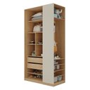 Ver imagem 4 de Guarda-Roupa Planejado Infantil 4 Portas 2 Gavetas e Sapateira Joy Kids CabeCasa MadeiraOriginals Cinza/Avena
