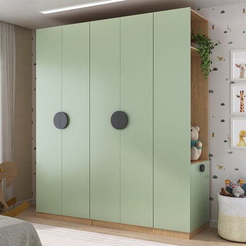 Guarda Roupa Modulado Infantil 3 Peças 2 Gavetas Joy Kids CabeCasa MadeiraOriginals